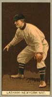 1912 Brown Backgrounds Broadleaf #99 Arlie Latham Baseball Card