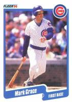 1990 Fleer #32 Mark Grace Baseball Card