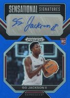 2023 Panini Prizm Draft Picks Sensational Signature #SSGGJ GG Jackson II Blue Basketball Card