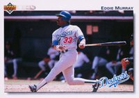 1992 Upper Deck #265 Eddie Murray Gold Hologram Baseball Card