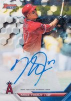 2016 Bowman's Best Best of 2016 Autograph #B16MT Mike Trout Baseball Card