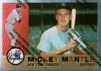 1996 Topps Mantle Finest #10 1960 Topps Reprint w/Coating Baseball Card