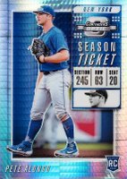 2019 Panini Chronicles Contenders Optic Season Ticket #1 Pete Alonso Hyper Baseball Card