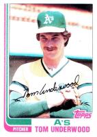 1982 Topps #757 Tom Underwood Baseball Card