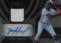 2020 Panini Select Rookie Jersey Autographs #RJAYA Yordan Alvarez Baseball Card