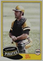 1981 Topps #246 Ed Ott Double print Baseball Card