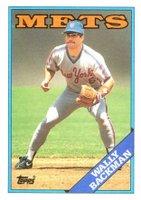 1988 Topps #333 Wally Backman Baseball Card