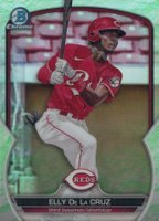 2023 Bowman Chrome Prospects #BCP65 Elly de La Cruz Lunar Glow Refractor Baseball Card