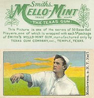 1910 Mello-Mint # Christy Matthewson Correct spell Mathewson Baseball Card