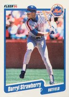 1990 Fleer #217 Darryl Strawberry Baseball Card