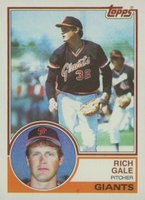 1983 Topps #719 Rich Gale Baseball Card