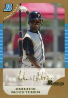 2005 Bowman Draft Picks #63 Andrew McCutchen Gold Baseball Card