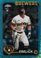 2024 Topps Chrome Logofractor Edition #39 Sal Frelick Aqua Refractor Baseball Card