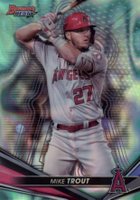 2022 Bowman's Best #14 Mike Trout Aqua Lava Refractor Baseball Card