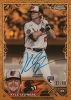 2023 Topps Gilded Collection Topps Chrome Gold Etch Autographs #CGAKS Kyle Stowers Baseball Card