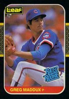 1987 Leaf #36 Greg Maddux Baseball Card