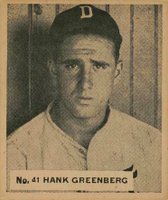 1936 Goudey World Wide Gum  #41 Hank Greenberg Baseball Card