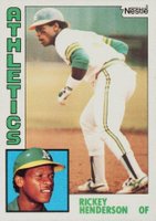 1984 Topps Nestle Hand Cut #230 Rickey Henderson Baseball Card