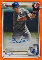 2020 Bowman Paper Prospect Autographs #PABWJ Bobby Witt Jr. Orange Baseball Card