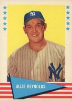 1961 Fleer #69 Allie Reynolds Baseball Card