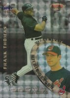 1996 Bowman's Best Mirror Image #1 Frank Thomas/Jeff Bagwell/Richie Sexson/Todd Helton Atomic Refractor Baseball Card