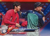 2018 Topps Update #US153 Ichiro/Shohei Ohtani Independence Day Baseball Card