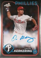 2024 Topps Chrome Rookie Autographs #RAOK Orion Kerkering Baseball Card