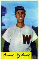 1954 Bowman #168 Edward FitzGerald Baseball Card