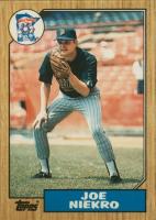 1987 Topps Traded Tiffany #89T Joe Niekro Baseball Card