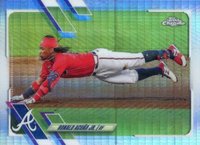 2021 Topps Chrome #50 Ronald Acuna Jr. Prism Refractor Baseball Card