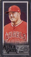 2020 Topps Allen & Ginter #352 Mike Trout Mini-Metal Baseball Card