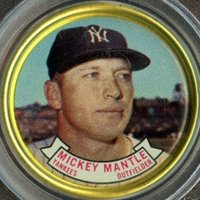 1964 Topps Coins #120 Mickey Mantle Baseball Card