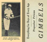 1916 Gimbels #82 Dick Hoblitzell Baseball Card