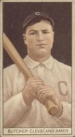 1912 Brown Backgrounds Broadleaf #22 Hank Butcher Baseball Card