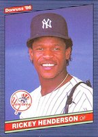 1986 Donruss #51 Rickey Henderson Baseball Card