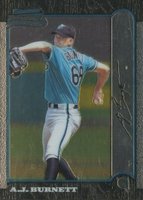 1999 Bowman Chrome #323 A.J. Burnett Baseball Card
