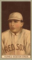 1912 Brown Backgrounds Broadleaf #205 Stanley Yerkes Baseball Card