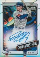 2024 Topps Chrome Cosmic Cosmic Chrome Autographs #PC Pete Crow-Armstrong Baseball Card