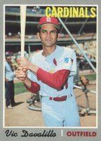 1970 Topps #256 Vic Davalillo Baseball Card