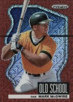 2022 Panini Prizm Old School #OS7 Mark McGwire Red Mojo Prizm Baseball Card