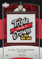 2007 Upper Deck Premier Stitchings #PS-79 Carl Yastrzemski 50 Baseball Card