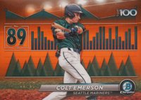 2024 Bowman Scouts' Top 100 #BTP89 Colt Emerson Orange Refractor Baseball Card