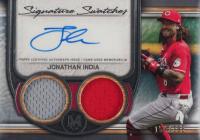 2023 Topps Museum Collection Single-Player Signature Swatches Dual Relic Autographs #JI Jonathan India Baseball Card