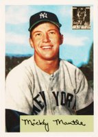 1996 Topps Mantle Reprint #4 1954 Bowman Reprint Baseball Card