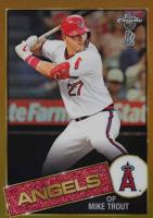 2020 Ben Baller Chrome 1985 Topps #85TC1 Mike Trout Gold Refractor Baseball Card