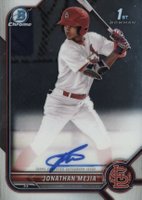 2022 Bowman Chrome Prospect Autographs #CPAJM Jonathan Mejia Baseball Card