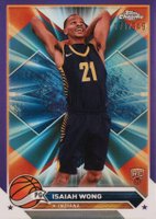 2023 Topps Chrome #80 Isaiah Wong Purple Refractor Basketball Card