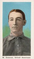 1910 Sporting Life # Wild Bill Donovan Blue Background Baseball Card