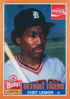 1985 Wendy's Tigers #14 Chet Lemon Baseball Card
