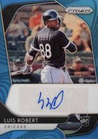 2020 Panini Prizm Rookie Autographs #RALR Luis Robert Carolina Blue Prizm Baseball Card